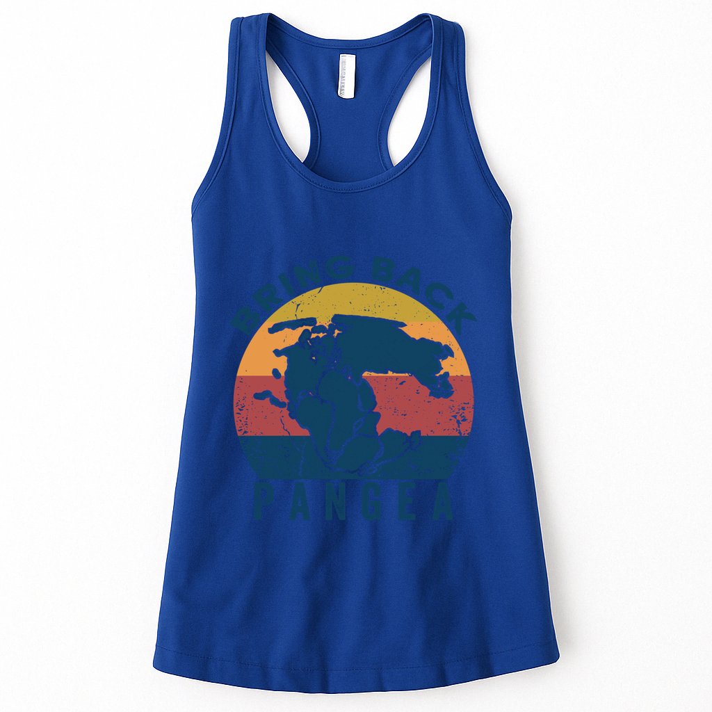 Retro Vintage Bring Back Pangea Funny Geologist Geology Gift Womens Tank Top