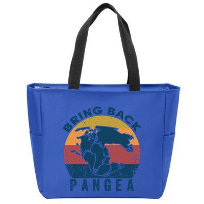 Retro Vintage Bring Back Pangea Funny Geologist Geology Gift Zip Tote Bag