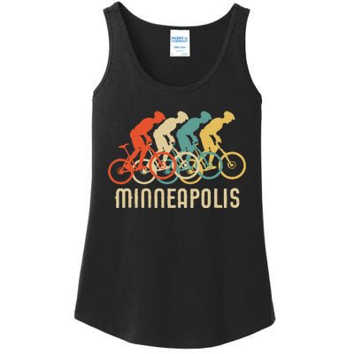 Retro Vintage Bike Minneapolis Minnesota Ladies Essential Tank