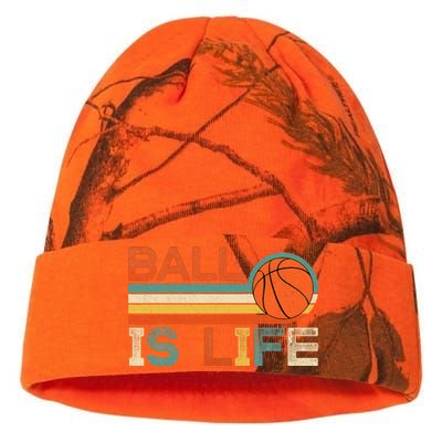 Retro Vintage Ball Is Life Basketball Fans Lover Funny Kati Licensed 12" Camo Beanie