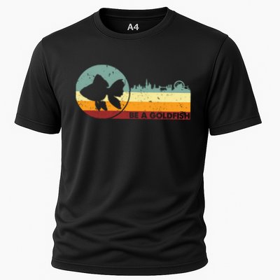 Retro Vintage Be A Goldfish Performance Shirt