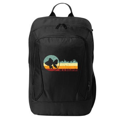 Retro Vintage Be A Goldfish City Backpack