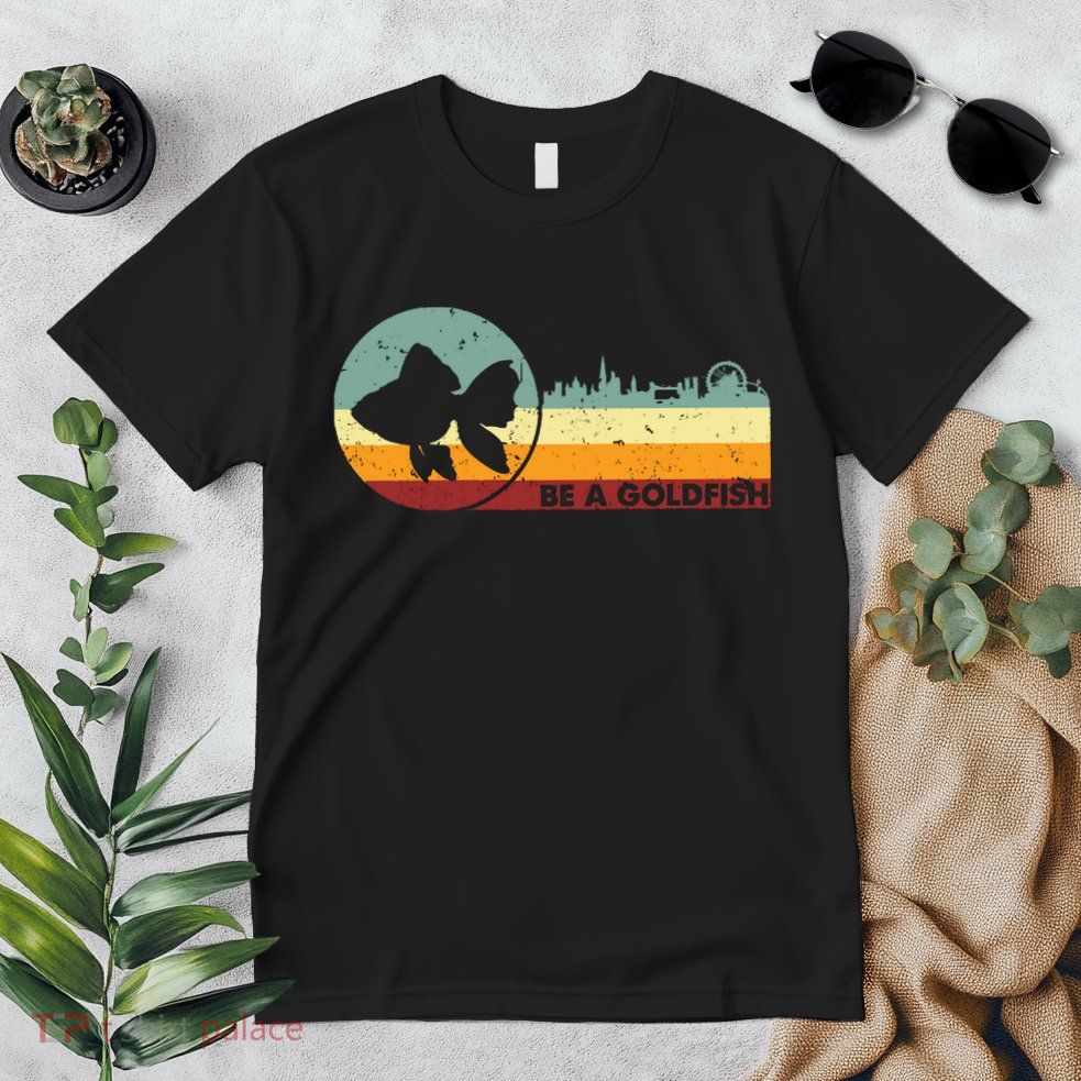 Retro Vintage Be A Goldfish Premium T-Shirt