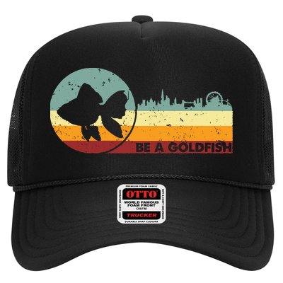 Retro Vintage Be A Goldfish Trucker Hat