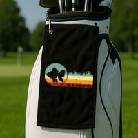 Retro Vintage Be A Goldfish Golf Towel