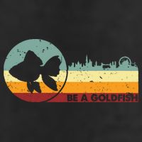 Retro Vintage Be A Goldfish Golf Towel