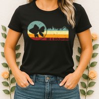 Retro Vintage Be A Goldfish Womens T-Shirt