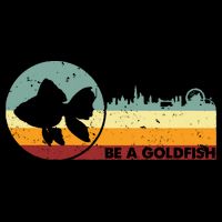 Retro Vintage Be A Goldfish Women's V-Neck T-Shirt