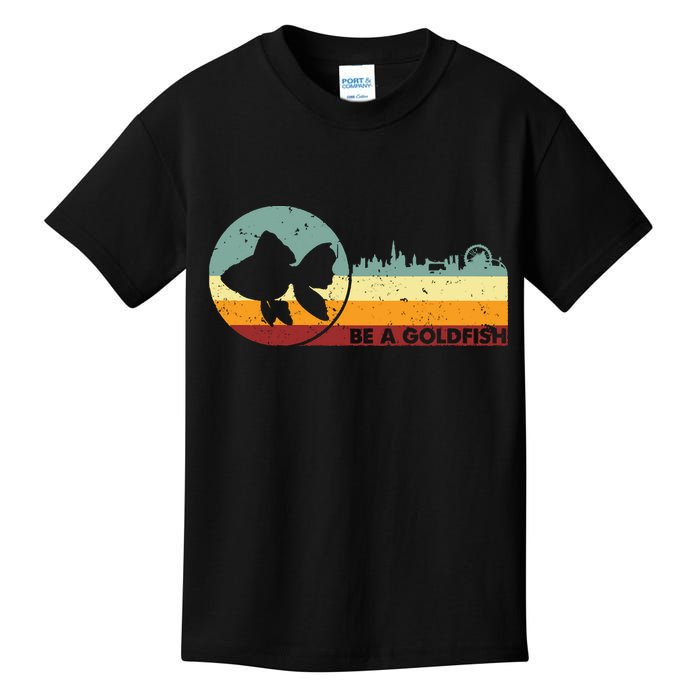 Retro Vintage Be A Goldfish Kids T-Shirt
