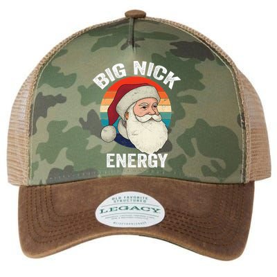 Retro Vintage Big Nick Energy Santa Legacy Tie Dye Trucker Hat
