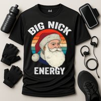 Retro Vintage Big Nick Energy Santa Performance Shirt