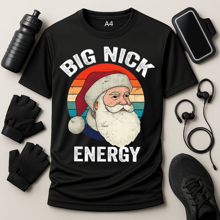 Retro Vintage Big Nick Energy Santa Performance Shirt