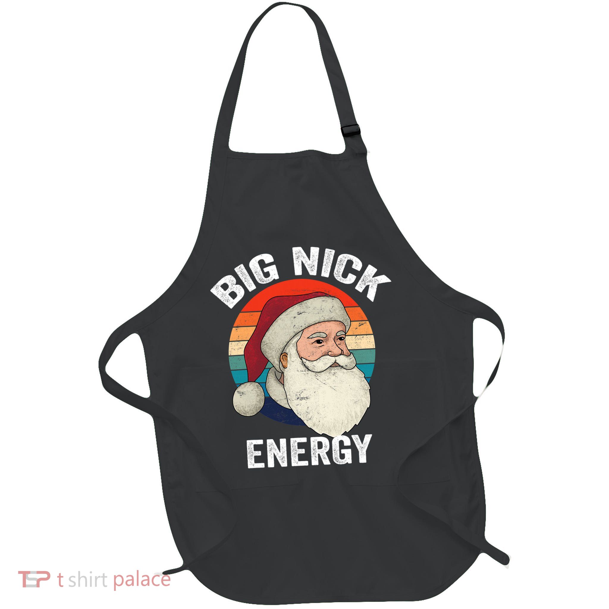 Retro Vintage Big Nick Energy Santa Apron