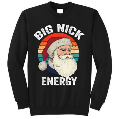 Retro Vintage Big Nick Energy Santa Sweatshirt