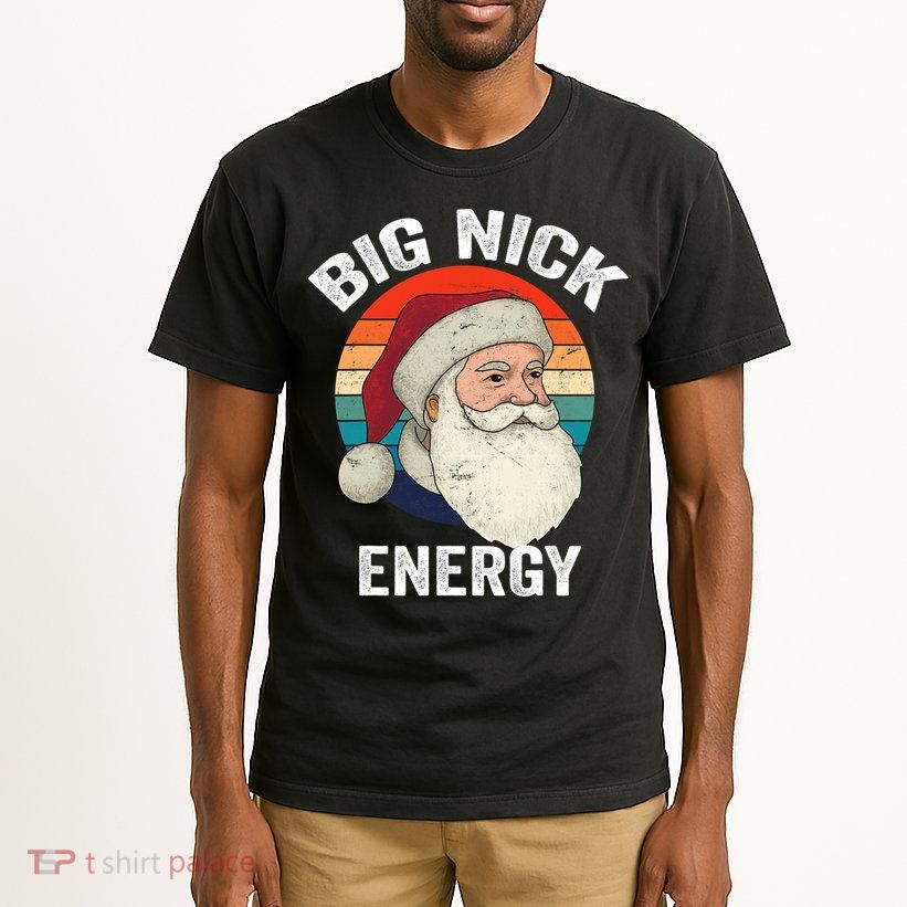 Retro Vintage Big Nick Energy Santa Tall T-Shirt