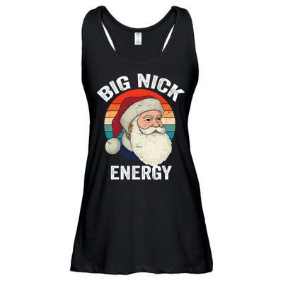 Retro Vintage Big Nick Energy Santa Ladies Essential Flowy Tank