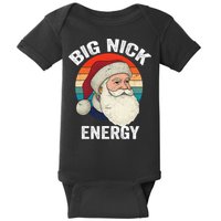 Retro Vintage Big Nick Energy Santa Baby Bodysuit