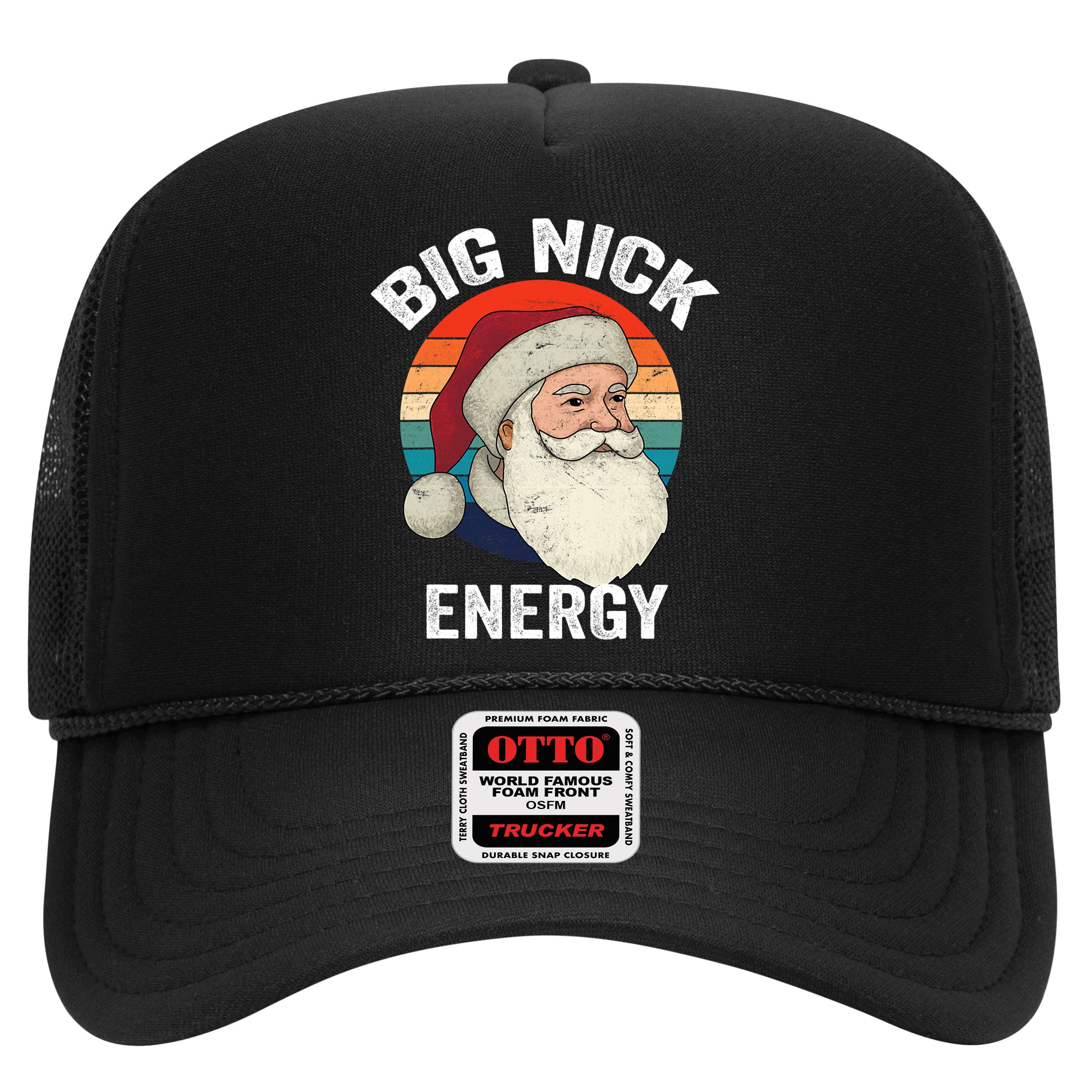 Retro Vintage Big Nick Energy Santa Hat