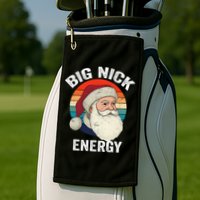 Retro Vintage Big Nick Energy Santa Golf Towel