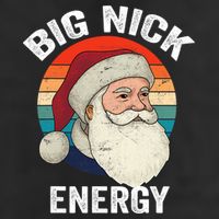 Retro Vintage Big Nick Energy Santa Golf Towel