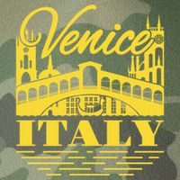 Retro Venice Bridge Italy Souvenir Legacy Tie Dye Trucker Hat