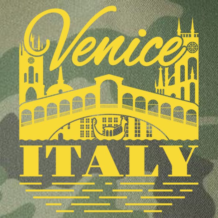 Retro Venice Bridge Italy Souvenir Legacy Tie Dye Trucker Hat