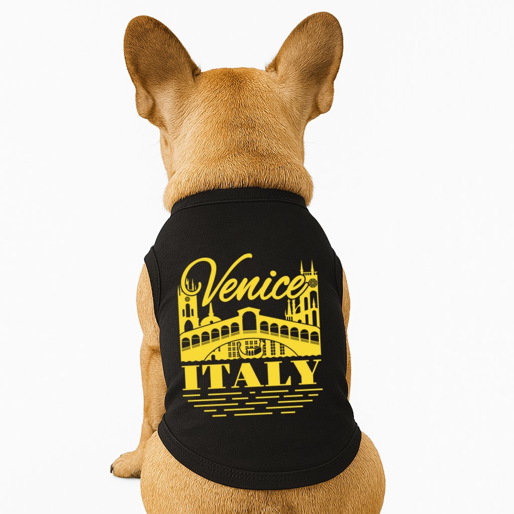 Retro Venice Bridge Italy Souvenir Doggie Tank