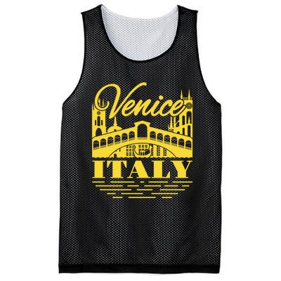 Retro Venice Bridge Italy Souvenir Mesh Reversible Basketball Jersey Tank