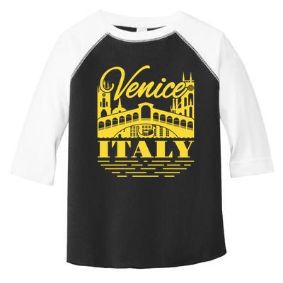 Retro Venice Bridge Italy Souvenir Toddler Fine Jersey T-Shirt