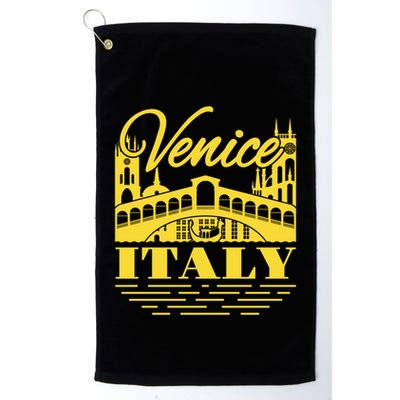 Retro Venice Bridge Italy Souvenir Golf Towel