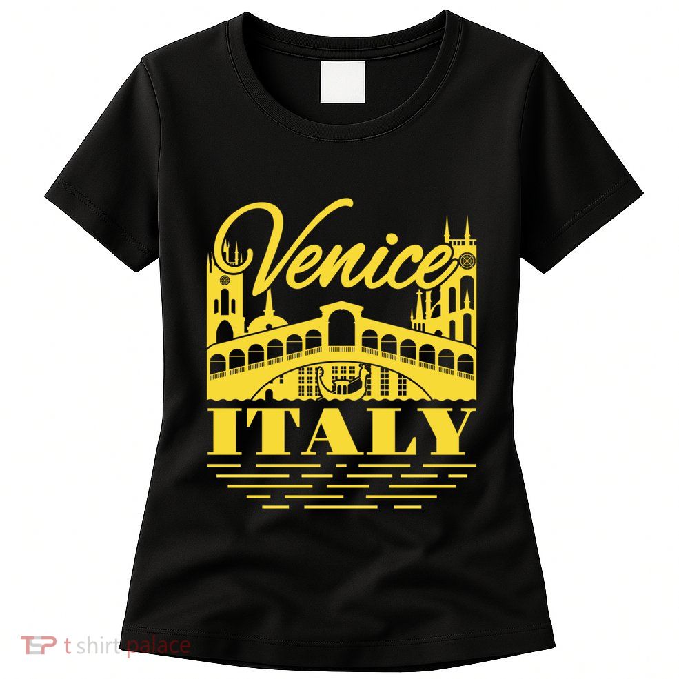 Retro Venice Bridge Italy Souvenir Womens T-Shirt