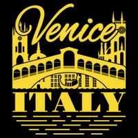 Retro Venice Bridge Italy Souvenir Short Acrylic Beanie