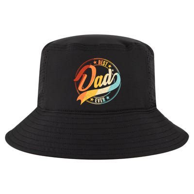 Retro VIntage Best Dad Ever Emblem Cool Comfort Performance Bucket Hat