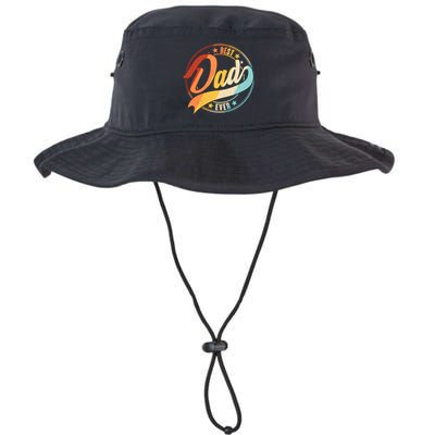 Retro VIntage Best Dad Ever Emblem Bucket Hat