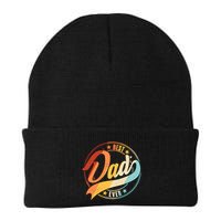 Retro VIntage Best Dad Ever Emblem Beanie