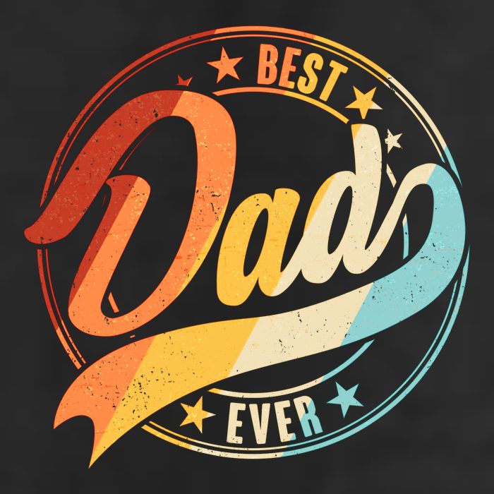 Retro VIntage Best Dad Ever Emblem Beanie