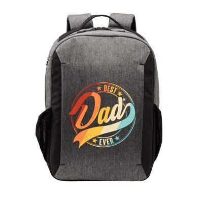 Retro VIntage Best Dad Ever Emblem Vector Backpack
