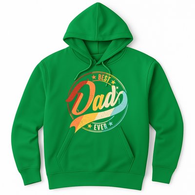 Retro VIntage Best Dad Ever Emblem Hoodie