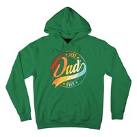 Retro VIntage Best Dad Ever Emblem Hoodie