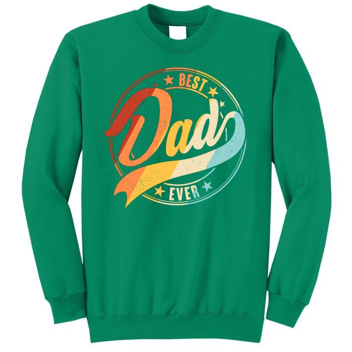 Retro VIntage Best Dad Ever Emblem Sweatshirt