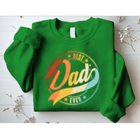 Retro VIntage Best Dad Ever Emblem Sweatshirt