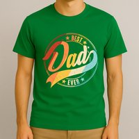 Retro VIntage Best Dad Ever Emblem T-Shirt