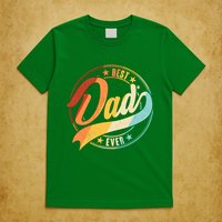 Retro VIntage Best Dad Ever Emblem T-Shirt