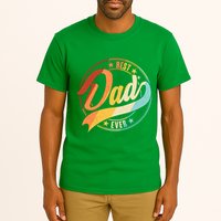 Retro VIntage Best Dad Ever Emblem Tall T-Shirt