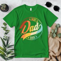 Retro VIntage Best Dad Ever Emblem Premium T-Shirt