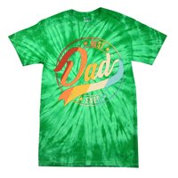 Retro VIntage Best Dad Ever Emblem Tie-Dye T-Shirt