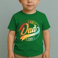 Retro VIntage Best Dad Ever Emblem Toddler T-Shirt