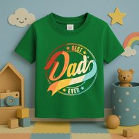 Retro VIntage Best Dad Ever Emblem Toddler T-Shirt