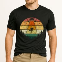 Retro Vintage Bigfoot Ufo Abduction Funny Sasquatch Aliens Performance Shirt
