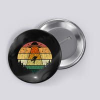 Retro Vintage Bigfoot Ufo Abduction Funny Sasquatch Aliens Button